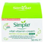 Crema de fata Simple Vitamine de noapte 50ml