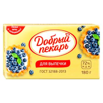 Маргарин Добрый пекарь 72% 180г - купить, цены на BONUS - фото 1
