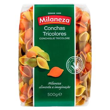 Paste fainoase Milaneza Tricolore Conchiglie 500g - cumpărați, prețuri pentru BONUS - foto 1