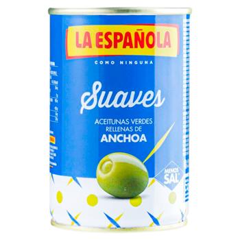 Оливки La Espanola Suaves с анчоусами 300г - купить, цены на BONUS - фото 1