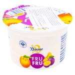 Iaurt Fru Fru Piersici fructe pasiunii 0.1% 100g