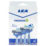 Aparat de ras LEA Premium 3 lame 4buc