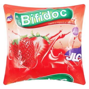 Бифидок JLC клубника 2,5% 500г - купить, цены на BONUS - фото 1