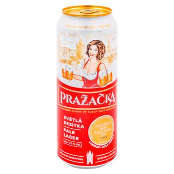 Пиво Prazacka светлое 0,5л - купить, цены на BONUS - фото 1