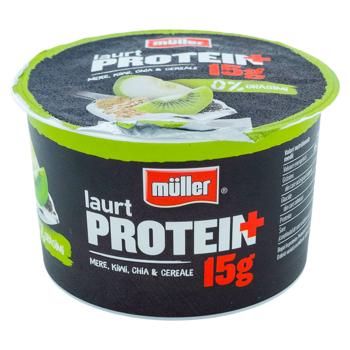 Iaurt Muller Protein Mar/kiwi/chia/cereale 170g - cumpărați, prețuri pentru BONUS - foto 1