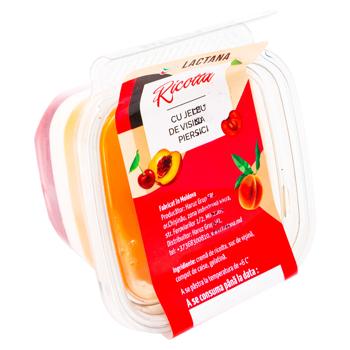Ricotta Lactana cu jeleu visina si piersici 150g - cumpărați, prețuri pentru BONUS - foto 3