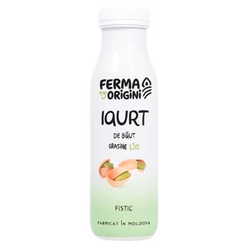 Йогурт Ferma cu Origini питьевой фисташка 330г - купить, цены на BONUS - фото 1