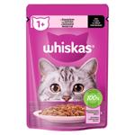 Корм влажный Whiskas с лососем в соусе для кошек 85г