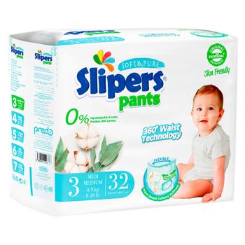 Chilotei Slipers Pants 3 Midi 4-9kg 32buc - купить, цены на BONUS - фото 1