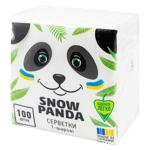Servetele de masa Snizhna Panda albe 1 strat 24*24cm 100buc