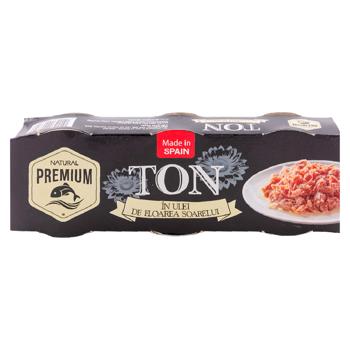 Тунец Natural Premium кусочки в растительном масле 80г*3шт - купить, цены на BONUS - фото 2