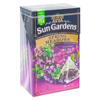 Чай черный Sun Gardens Spring Meadows в пирамидках 20шт - купить, цены на BONUS - фото 3