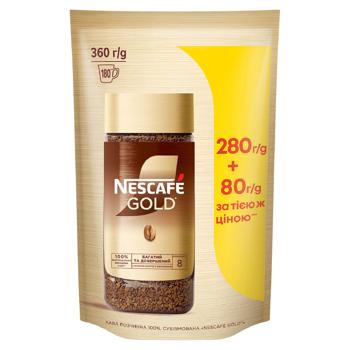 Кофе растворимый Nescafe Gold 360г - купить, цены на BONUS - фото 1