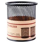 Suport instrumente de scris Deli D9*10cm metal negru DLE9172