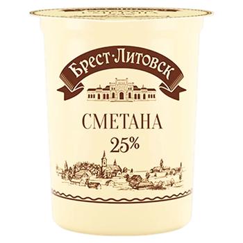 Smantana Brest-Litovsk 25% 300g - cumpărați, prețuri pentru BONUS - foto 1