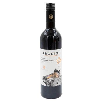 Vin Podgoria Aborigi Saperavi Rara Neagra Merlot rosu sec 13,5% 0.75l - cumpărați, prețuri pentru BONUS - foto 1