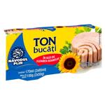 Ton Navodul Plin bucati in uleu de floarea-soarelui 77g*2buc