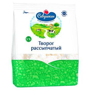 Творог Савушкин Хуторок 5% 350г - купить, цены на BONUS - фото 1
