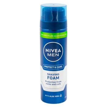 Spuma de ras Nivea Men Protect & Care 200ml - cumpărați, prețuri pentru BONUS - foto 1