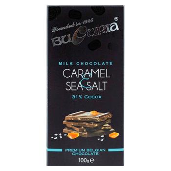 Ciocolata neagra Bucuria Caramela si sare 100g - cumpărați, prețuri pentru BONUS - foto 1