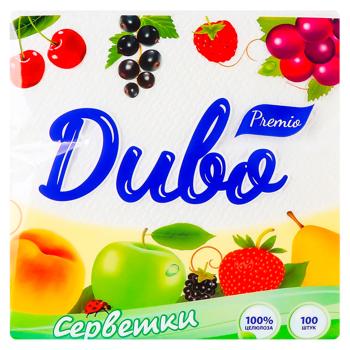 Servetele de masa Divo Premio 1str. 24*24 100buc alb - купить, цены на BONUS - фото 1