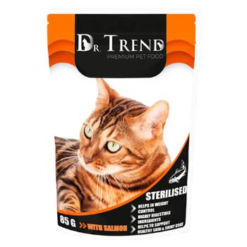Hrană umedă Dr.Trend cu somon pentru sterilizate pisici 85g - cumpărați, prețuri pentru BONUS - foto 1