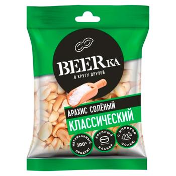 Арахис Beerka обжаренный соленый 90г - купить, цены на BONUS - фото 1