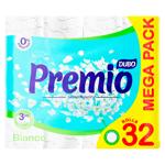 Туалетная бумага Divo Premio Bianco 3-слойная 32шт