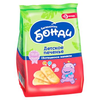 Печенье Бонди Бегемотик обогащенный железом для детей 180г - купить, цены на BONUS - фото 1