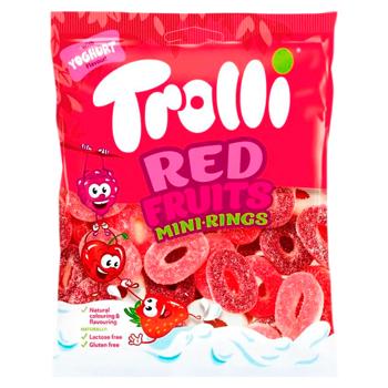 Bomboane gumate Trolli Red Fruits Mini Rings 100g - cumpărați, prețuri pentru BONUS - foto 1