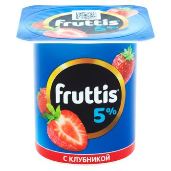 Йогурт Campina Fruttis Клубника персик 5% 115г - купить, цены на BONUS - фото 1
