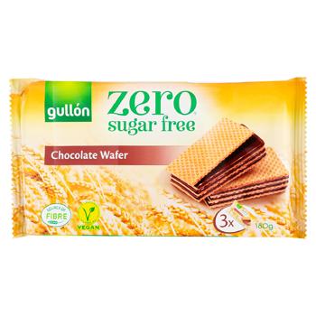 Вафля Gullon Barquillo Шоколад без сахара 180г - купить, цены на BONUS - фото 1