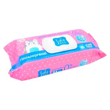 Салфетки влажные Baby Zaya Гипоаллергенный для детей 84шт - купить, цены на BONUS - фото 1