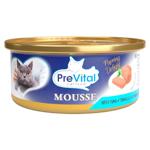 Hrana MOUSE PREVITAL pentru pisici cu somon 85g