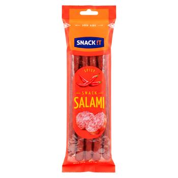 Колбаски Snack It Салями пикантные 80г - купить, цены на BONUS - фото 1