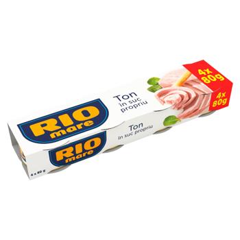 Тунец Rio Mare в собственном соку 4x80г - купить, цены на BONUS - фото 1