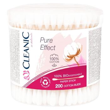 Betisoare ig. Cleanic 200buc cut. rotunda stick de hartie - cumpărați, prețuri pentru BONUS - foto 1