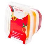 Ricotta Lactana cu jeleu visina si piersici 150g
