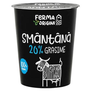 Сметана Ferma cu Origini 20% 350г - купить, цены на BONUS - фото 1
