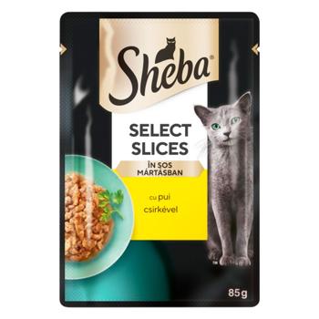 Корм влажный Sheba с курицей для кошек 85г - купить, цены на BONUS - фото 1