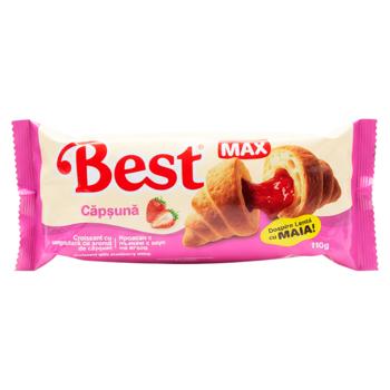Круассан Best Max с клубничной 110г - купить, цены на BONUS - фото 1