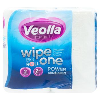 Prosoape de hârtie Veolla Big Rolls 2 straturi 2buc - cumpărați, prețuri pentru BONUS - foto 1