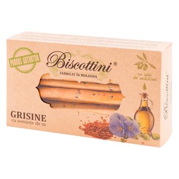 Grisine Biscottini cu seminte de in 200g - cumpărați, prețuri pentru BONUS - foto 1