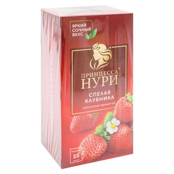 Чай черный Принцесса Нури Клубника в пакетиках 1,5г*25шт - купить, цены на BONUS - фото 3