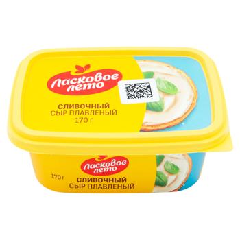 Brânză topită Laskovoe Leto cu gust cremos 40% 170g - cumpărați, prețuri pentru BONUS - foto 1