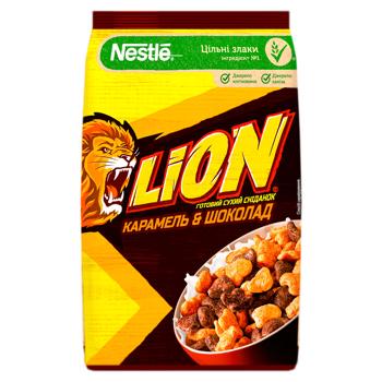 Завтрак сухой Nestle® Lion® Карамель и шоколад 375г - купить, цены на BONUS - фото 1