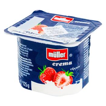 Крем-йогурт Muller Клубника 125г - купить, цены на BONUS - фото 1