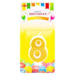 Luminare torta cifra 8 aur