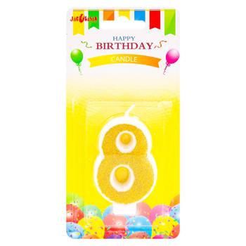 Luminare torta cifra 8 aur - cumpărați, prețuri pentru BONUS - foto 1