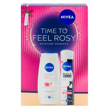 Set Nivea Rose Box Gel Dus 250ml/Deo 150m - купить, цены на BONUS - фото 3